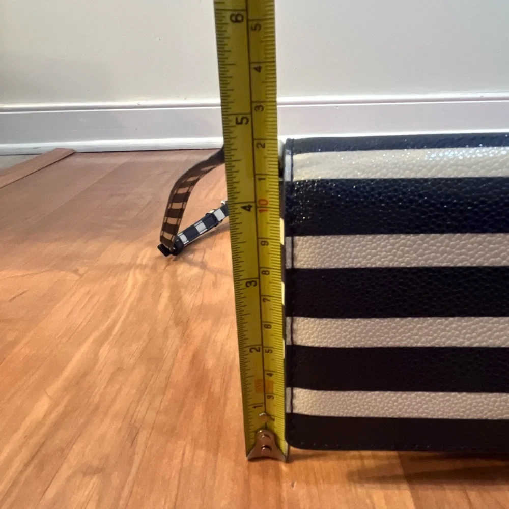 Kate Spade Navy and White Striped Crossbody Bag - Picture 13 of 13